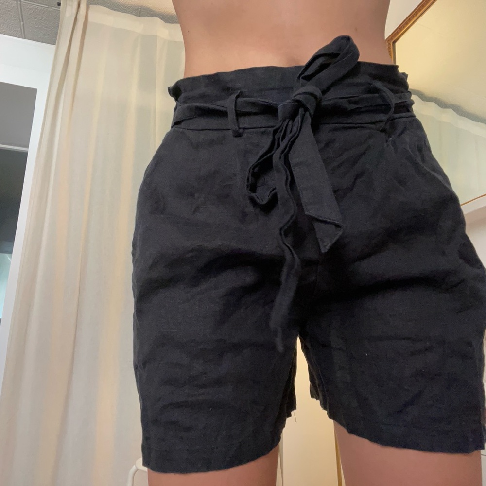 Saks Fifth Avenue Black High Waist Shorts